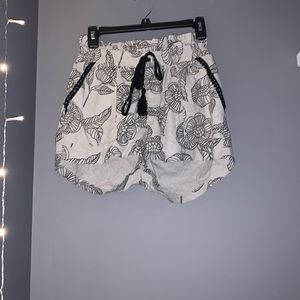 floral flowy shorts